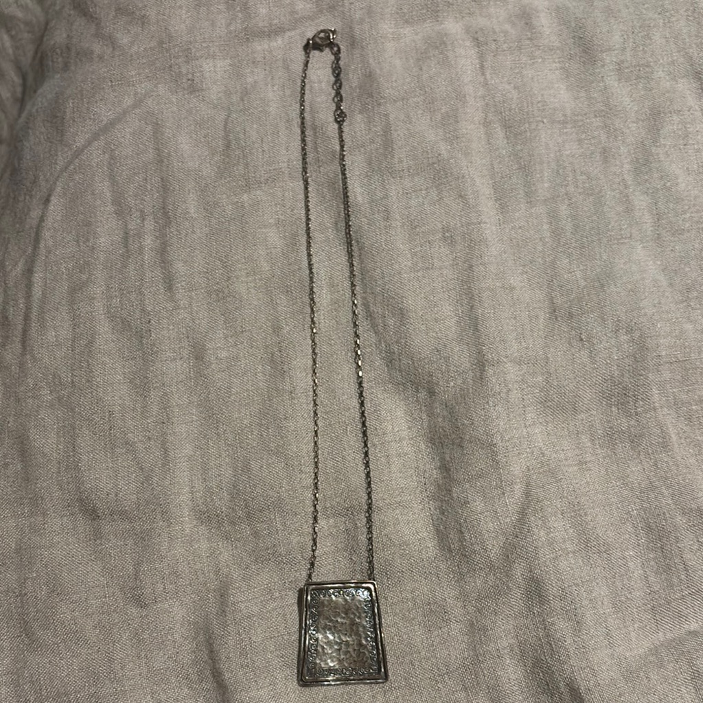 Shablool Didae 925 Sterling Silver Square Pendant Necklace